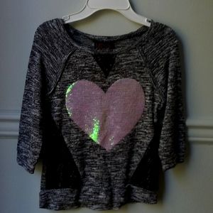 Kids heart sweater